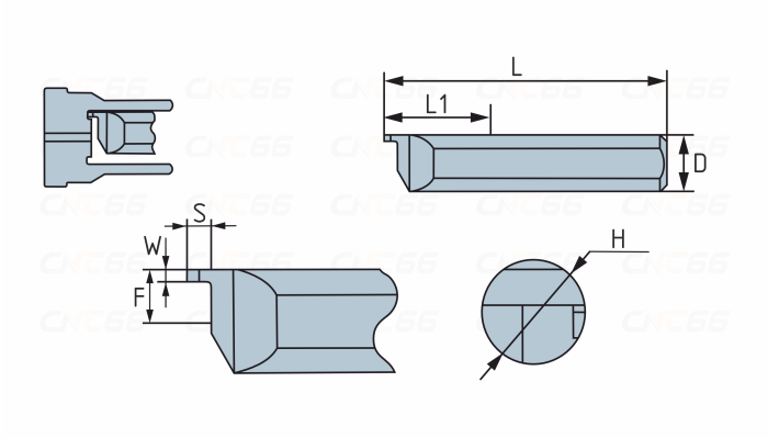 MFL-6-B2.0-L22-JF610M Мини-резец для обработки торцевых канавок