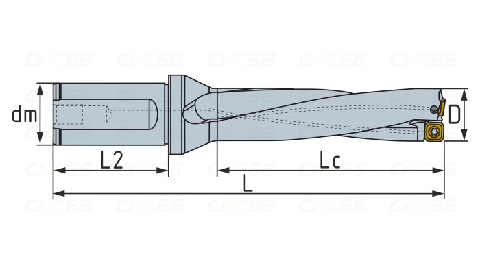 Сверло со сменными пластинами SP11-D39-4D-C32
