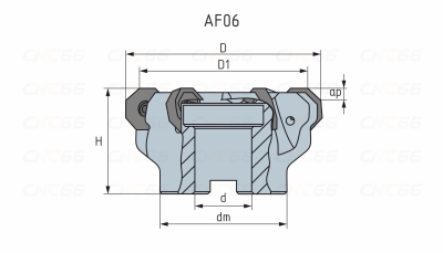 AF06.08C40.160.10 Фреза торцевая насадная