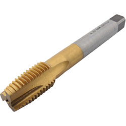 Метчик М24*3 со спиральной подточкой для сквозных отверстий, с покрытием TiN, DIN376