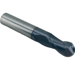 Фреза сферическая твердосплавная 2 зуба, HRC68, 6x12x6x50L, R3