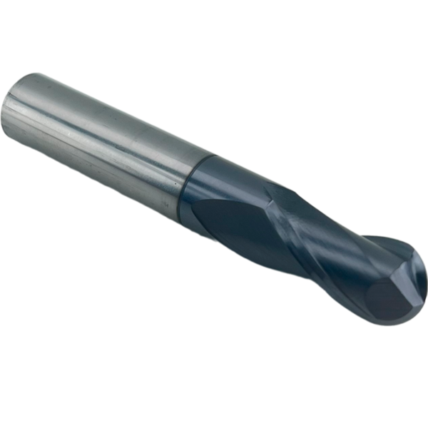 Фреза сферическая твердосплавная 2 зуба, HRC68, 10x20x10x75L, R5