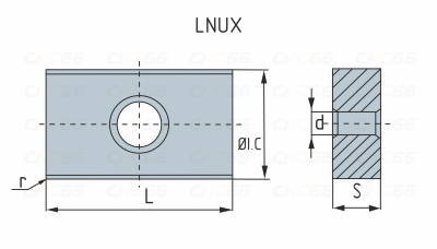 LNUX301940-RF-YBC252 Пластина токарная