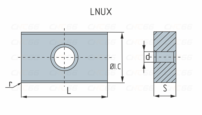 LNUX301940-RF-YBC252 Пластина токарная