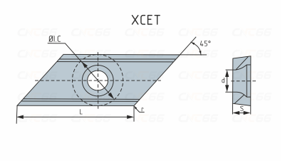 XCET170404-NT211 Пластина фрезерная