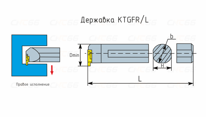 S16Q-KTGFR16 резец канавочный