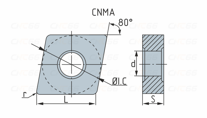 CNMA120408-3210 Пластина токарная для точения