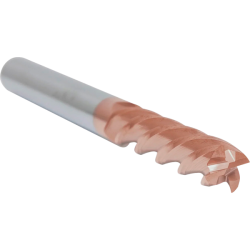 Концевая фреза с плоским торцом 4 зуба, HRC 55, TiSiN 8х20х60 (Rodmix)