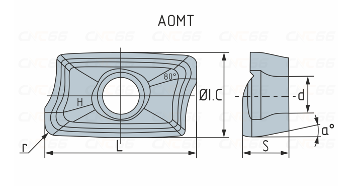 AOMT180516-M-HR52522 (Taegutec) Пластина фрезерная