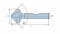 TCHX-303 Зенковка по металлу, HSS, хвостовик Weldon 3/4", 3-40*52*90°