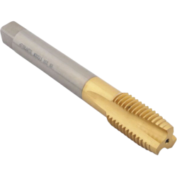 Метчик М20*2,5 со спиральной подточкой для сквозных отверстий, с покрытием TiN, DIN376