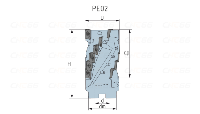 PE02.11A27.063.04 Фреза торцевая насадная со сменными пластинами