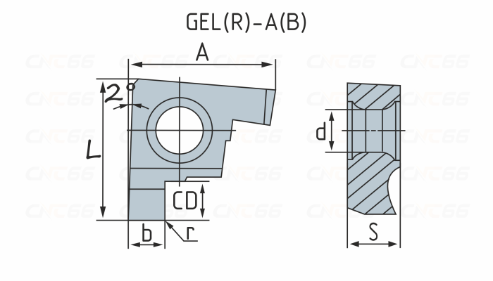 GER200-B Пластина токарная