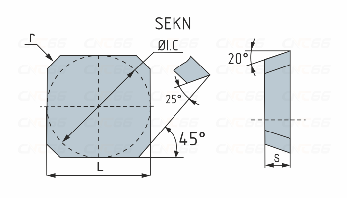 SEKN1203AFTN-YBM251 Пластина фрезерная