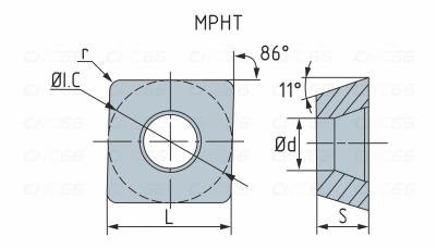MPHT080305-DM-SD2136 Пластина фрезерная