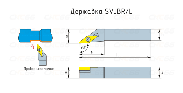 SVJBR1212F11 Резец токарный (державка) по металлу