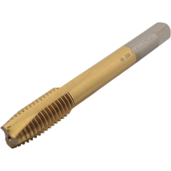 Метчик М14*2 со спиральной подточкой для сквозных отверстий, DIN376, с покрытием TiN