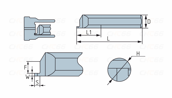 MFR-8-B3.0-L22-JF610M Мини-резец для обработки торцевых канавок