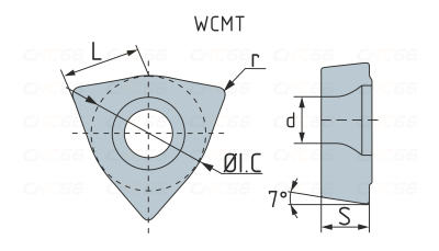 WCMT080412-FN-1310 Пластина для сверления