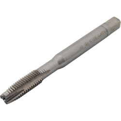 Метчик М8*1,25 со спиральной подточкой для сквозных отверстий, без покрытия, DIN371
