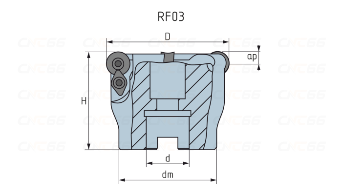 RF03.12A22.050.04 Фреза торцевая насадная