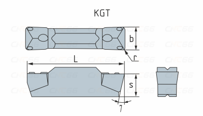 KGT300-YB9120 Пластина отрезная, канавочная