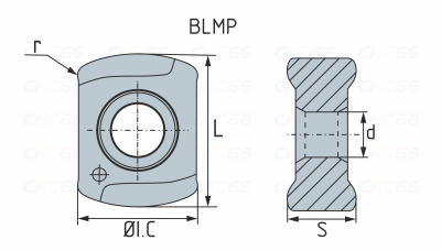 BLMP0603R-M-ZP160H Пластина фрезерная