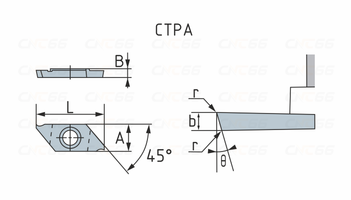 CTPA-10-FR-KVX Пластина токарная