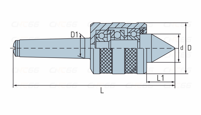 LC-MD-MT5A Центр вращающийся для средних нагрузок, конус Морзе 5
