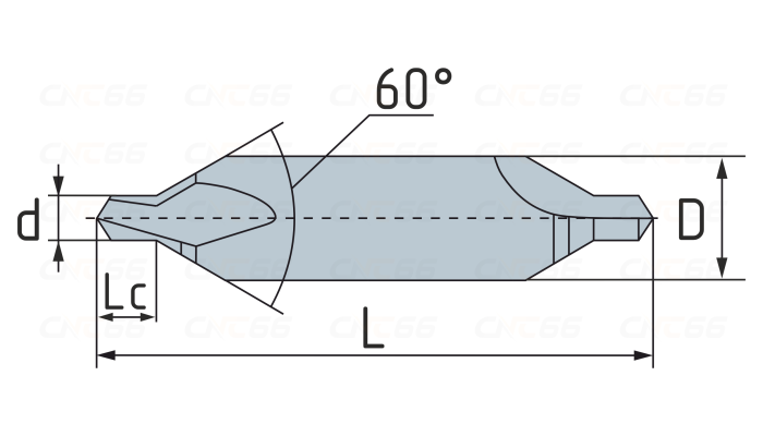 Сверло центровочное d=1,5 мм, Тип A, HSS-Co5