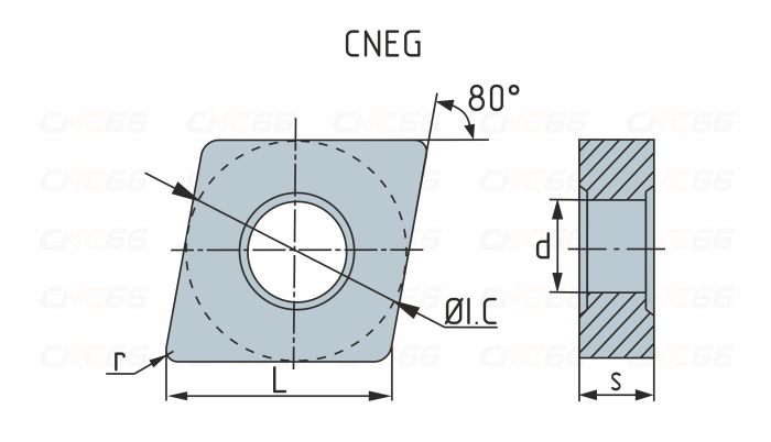 CNEG120404-NF-PG8005 Пластина токарная