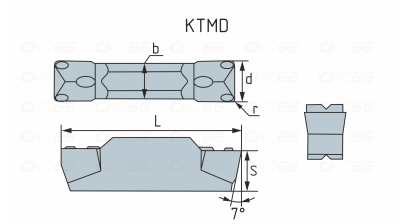 KTMD200-M-YBG205 Пластина отрезная, канавочная