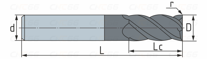 MS15.Z5.10.40.100.38.R05.TiAlSiXN Фреза радиусная твердосплавная по нержавеющей и жаропрочной стали