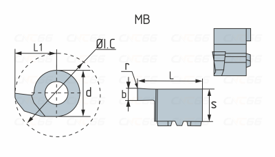 MB-05GR150-2.8 BPD35 Пластина токарная