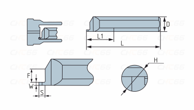 MFR-6-B2.0-L15-JF610M Мини-резец для обработки торцевых канавок