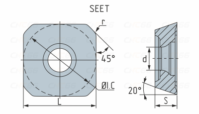 SEET12T3-BS3-1020 Пластина фрезерная