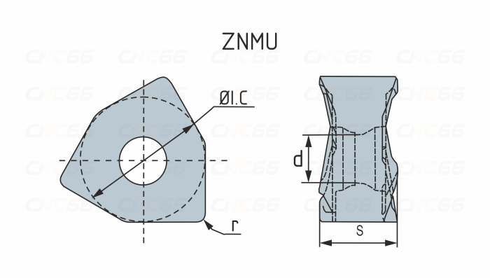 ZNMU080608PNR-GM-HR5130 Пластина фрезерная