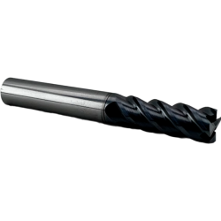 Концевая фреза с плоским торцом 4 зуба, HRC 66, 12х35х12х75L, Угол спирали 45°