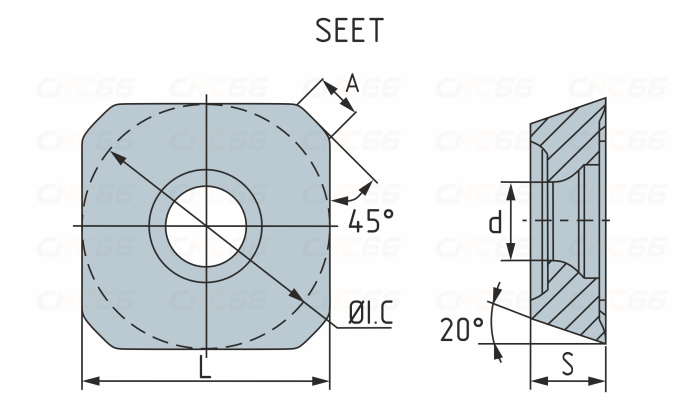 SEET12T3-WPR-WKPH10 Пластина фрезерная