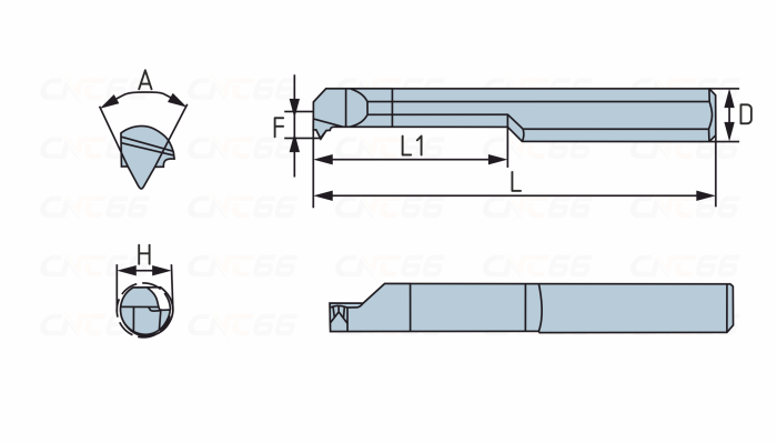 MIR-5-L15-A60-JF610M Мини-резец для нарезания внутренней резьбы неполного профиля