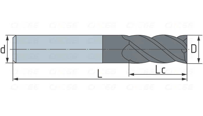 MS13.z4.20.38.104.48.F027.TiAlSiXN Фреза концевая твердосплавная по нержавеющей и жаропрочной стали