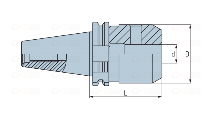 SK40-SLN40-120 Патрон для концевых фрез с хвостовиком Weldon