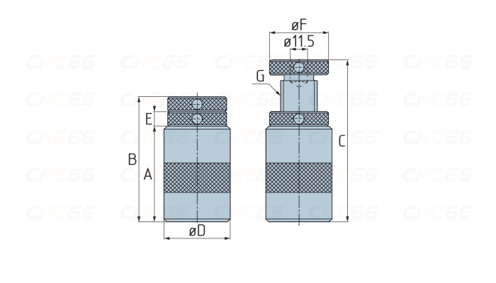 СП1.1-Н050 Домкрат с магнитным основанием