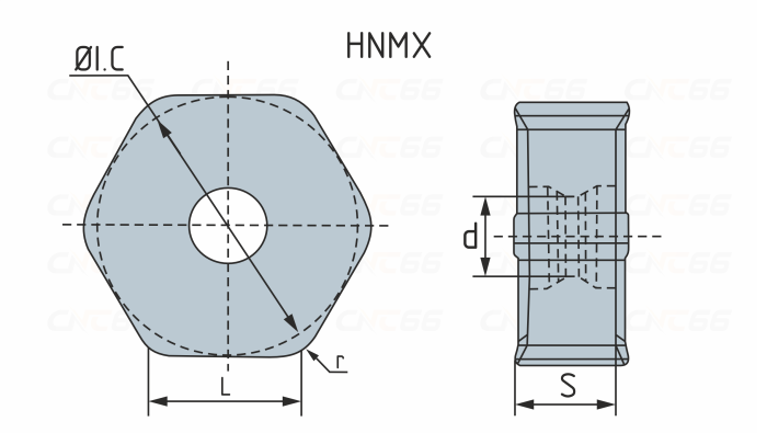 HNMX0906ANSN-M-HS5130 Пластина фрезерная