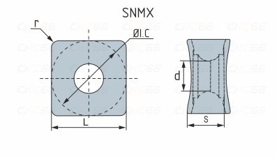 SNMX1205-ANNF57-LF6018 Пластина фрезерная