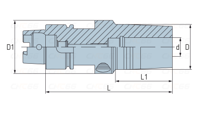 HSK63A-HDC12-085 Гидропластовый патрон Wolverine