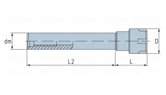 C25-ER25-200 Патрон цанговый с цилиндрическим хвостовиком