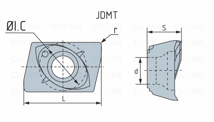 JDMT070208R-ZP152 Пластина фрезерная
