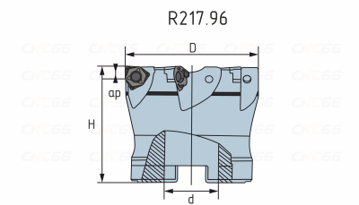 R217.96-0040-04-6T Фреза торцевая насадная