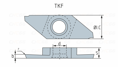 TKF16R150-S16R-PM125 Пластина отрезная, канавочная